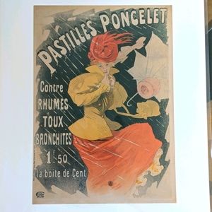 Jules Cheret' "Pastilles Poncelet" print.